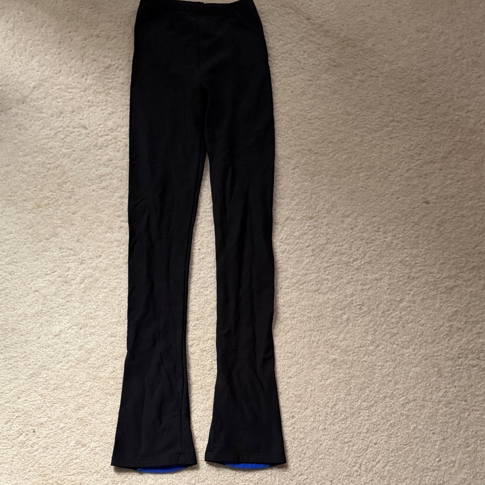 Black Flared Figure Skating Pants